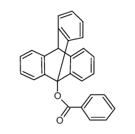 9-(benzoyloxy)triptycene Structure
