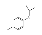 tert-Butyl(4-methylphenyl) sulfide Structure