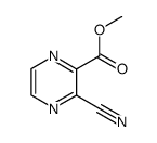 methyl 3-cyanopyrazine-2-carboxylate结构式