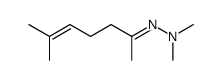 6-methylhept-5-en-2-one N,N-dimethylhydrazone Structure