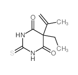 5-ethyl-5-prop-1-en-2-yl-2-sulfanylidene-1,3-diazinane-4,6-dione Structure