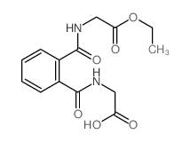 2-[[2-(ethoxycarbonylmethylcarbamoyl)benzoyl]amino]acetic acid结构式