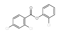 Benzoicacid, 2,4-dichloro-, 2-chlorophenyl ester结构式