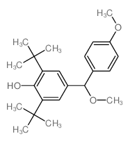 4-[methoxy-(4-methoxyphenyl)methyl]-2,6-ditert-butyl-phenol Structure