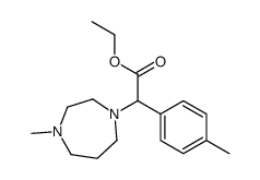 ethyl 2-(4-methyl-1,4-diazepan-1-yl)-2-(4-methylphenyl)acetate结构式