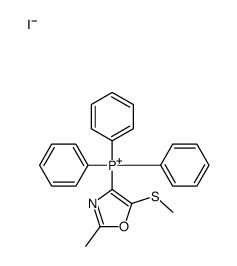 (2-methyl-5-methylsulfanyl-1,3-oxazol-4-yl)-triphenylphosphanium,iodide结构式