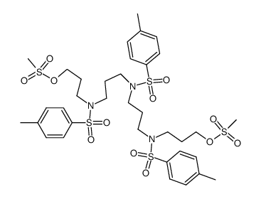 1,15-di(methanesulfonyloxy)-4,8,12-tri(p-toluenesulfonyl)-4,8,12-triazapentadecane Structure