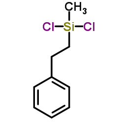 Methyl(β-phenethyl)dichlorosilane structure
