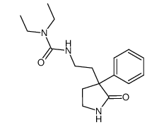 3-[2-(3,3-Diethylureido)ethyl]-3-phenyl-2-pyrrolidon Structure