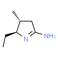2H-Pyrrol-5-amine,2-ethyl-3,4-dihydro-3-methyl-,(2R,3S)-rel-(9CI) structure