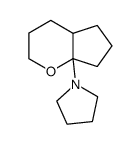 Pyrrolidine, 1-(hexahydrocyclopenta[b]pyran-7a(2H)-yl)- (9CI) structure