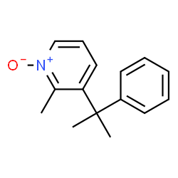 Pyridine, 2-methyl-3-(1-methyl-1-phenylethyl)-, 1-oxide (9CI) structure