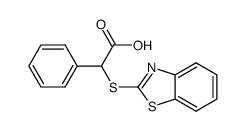 2-(benzothiazol-2-ylthio)-2-phenylacetic acid结构式