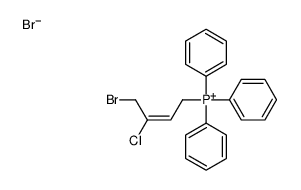 (4-bromo-3-chlorobut-2-enyl)-triphenylphosphanium,bromide Structure