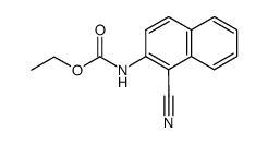 2-ethoxycarbonylaminonaphthalene-1-carbonitrile Structure