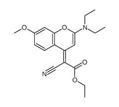 ethyl [2-(diethylamino)-7-methoxy-4H-chromen-4-ylidene]cyanoacetate结构式