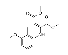 dimethyl 2-(3-methoxy-2-methylphenylamino)-2-butenedioate Structure