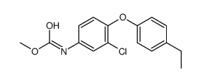 methyl N-[3-chloro-4-(4-ethylphenoxy)phenyl]carbamate Structure