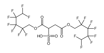 1,4-bis(2,2,3,3,4,4,5,5-octafluoropentoxy)-1,4-dioxobutane-2-sulfonic acid Structure