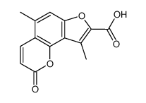 5,9-dimethyl-2-oxo-2H-furo[2,3-h]chromene-8-carboxylic acid结构式