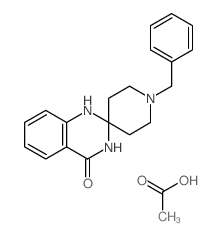 acetic acid,1'-benzylspiro[1,3-dihydroquinazoline-2,4'-piperidine]-4-one Structure