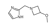 1H-Imidazole,2-[(3-methoxy-1-azetidinyl)methyl]-结构式