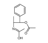 [(1R,2S)-2-acetamido-1-phenylpropyl] acetate Structure