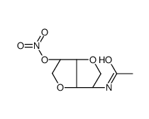 2-(Acetylamino)-1,4:3,6-dianhydro-2-deoxy-L-iditol 5-nitrate Structure
