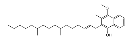 4-methoxy-3-methyl-2-phytyl-1-naphthalenol结构式