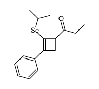 1-(3-phenyl-2-propan-2-ylselanylcyclobut-2-en-1-yl)propan-1-one Structure