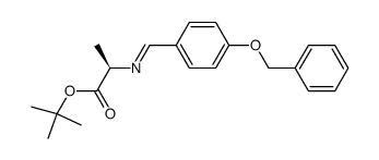 t-butyl 4-benzyloxybenzylidene-(D)-alaninate Structure