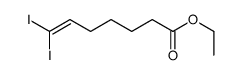 ethyl 7,7-diiodohept-6-enoate结构式