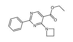 ethyl 4-(azetidin-1-yl)-2-phenylpyrimidine-5-carboxylate Structure