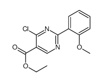 ethyl 4-chloro-2-(2-methoxyphenyl)pyrimidine-5-carboxylate结构式