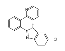 6-chloro-2-(2-pyridin-2-ylphenyl)-1H-benzimidazole Structure