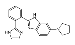 2-[2-(1H-imidazol-2-yl)phenyl]-6-pyrrolidin-1-yl-1H-benzimidazole结构式