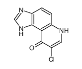 8-chloro-3,6-dihydroimidazo[4,5-f]quinolin-9-one结构式