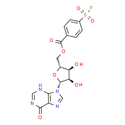 5'-(4-fluorosulfonylbenzoyl)inosine structure