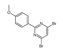 4,6-dibromo-2-(4-methoxyphenyl)pyrimidine structure