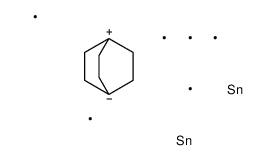 trimethyl-(4-trimethylstannyl-1-bicyclo[2.2.2]octanyl)stannane结构式