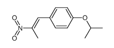 1-(4-isopropoxyphenyl)-2-nitroprop1-ene Structure