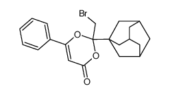 2-(1-Adamantyl)-2-bromoethyl-6-phenyl-1,3-dioxen-4-one Structure