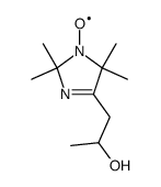 4-(2-hydroxypropyl)-2,2,5,5-tetramethyl-3-imidazolin-1-oxyl Structure