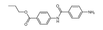 propyl 4-[(4'-aminobenzoyl)amino]benzoate结构式