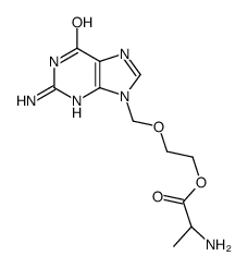 阿昔洛韦丙氨酸酯结构式