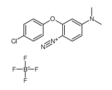 2-(4-chlorophenoxy)-4-(dimethylamino)benzenediazonium,tetrafluoroborate结构式