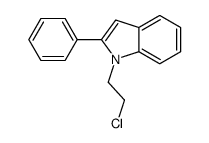 1-(2-chloroethyl)-2-phenylindole结构式