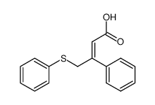 (E)-3-phenyl-4-(phenylthio)but-2-enoic acid Structure