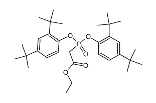 ethyl 2-(bis(2,4-di-tert-butylphenoxy)phosphoryl)acetate Structure
