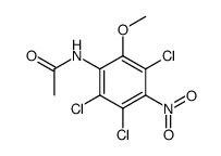 acetic acid-(2,3,5-trichloro-6-methoxy-4-nitro-anilide) Structure